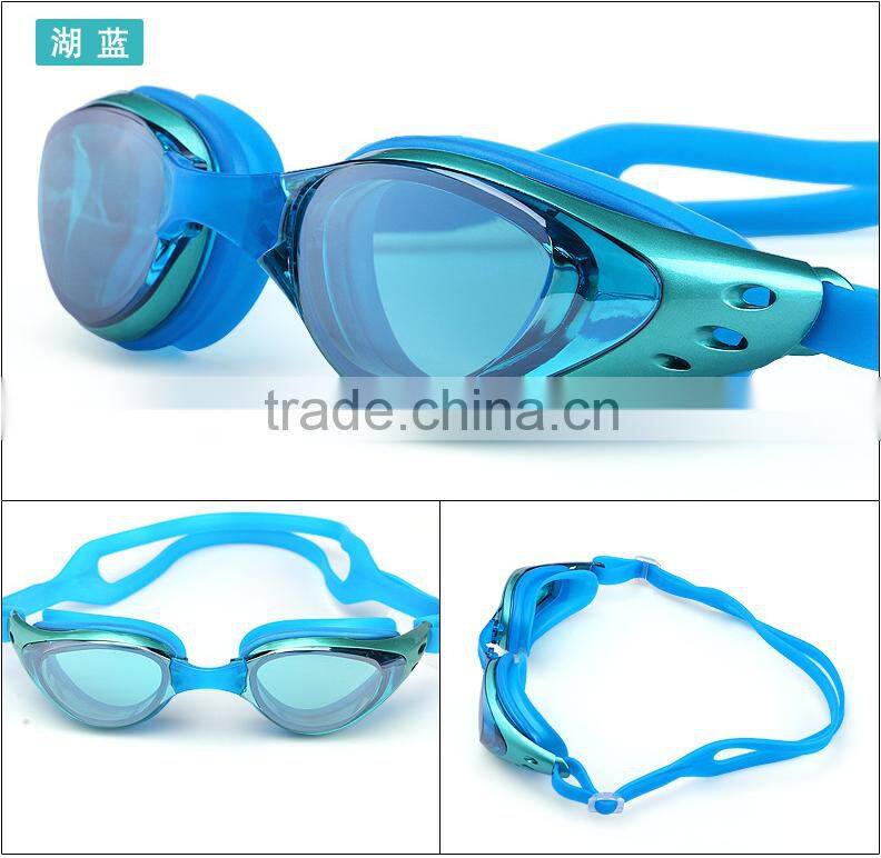 Unisex Swim Glasses For Adult Men Women, Swim Goggles with 100% Anti-UV,Anti Fog Technology Mirror Swimming Glasses-Gold Color