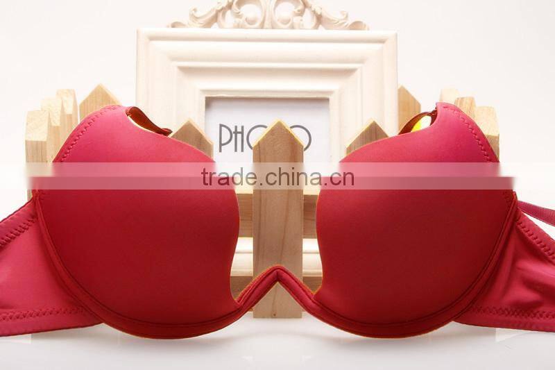 Fashion Bras for Women Deep U Low Cup Push Up Bras Backless Bra Brassiere Underwear Padded Seamless Sexy Lady Bras