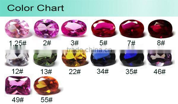 Cabochon cut Round shape synthetic ruby gems