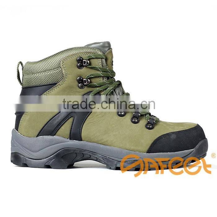 Chinese Factory Rubber Cemented Army Green safety shoes price (SA-4201)