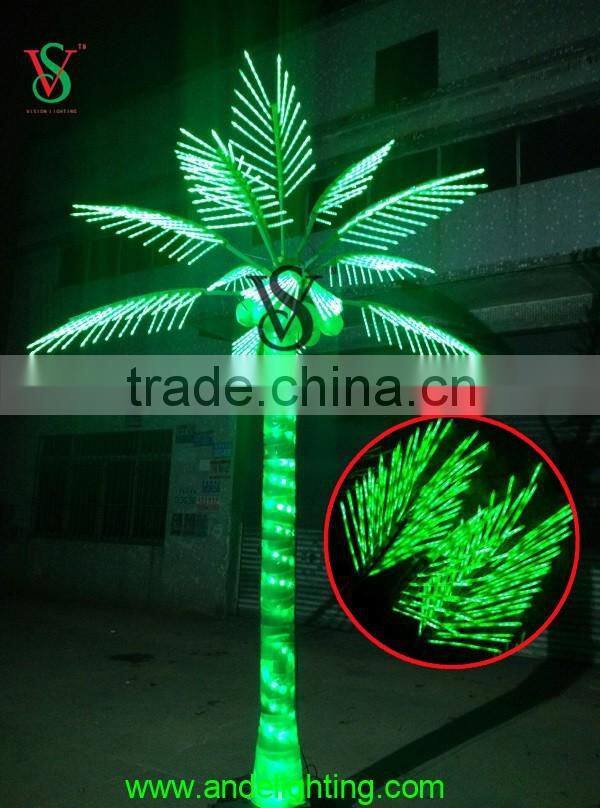 6m height lighted coconut tree lighting for Christmas decoration
