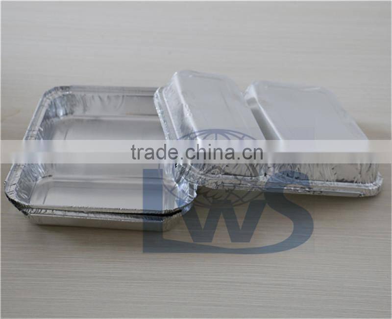 Two Compartments Alu Foil Food Container