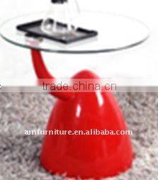 elegant high gloss red coffee table