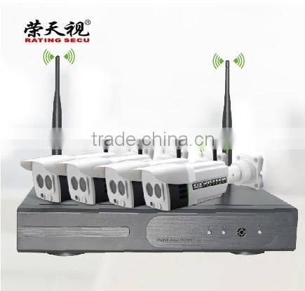 Long range home video security surveillance cctv camera system China, 4ch wifi nvr wireless nvr kit, wifi ip camera with nvr kit