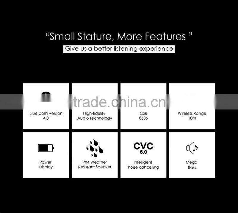 Super Bass In-ear Sweatproof Stereo Noise Reduction Bluetooth Earbuds