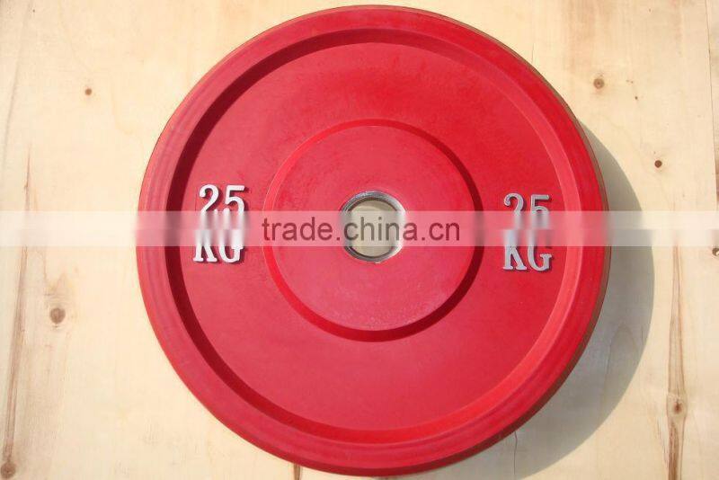 colorful rubber bumper plate