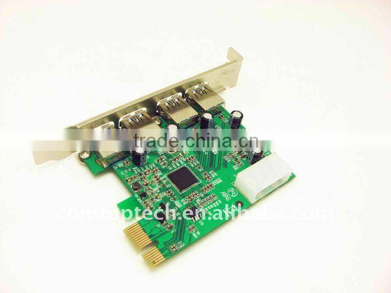 USB3.0 PCI Express Converter Card,4 port usb3.0 card
