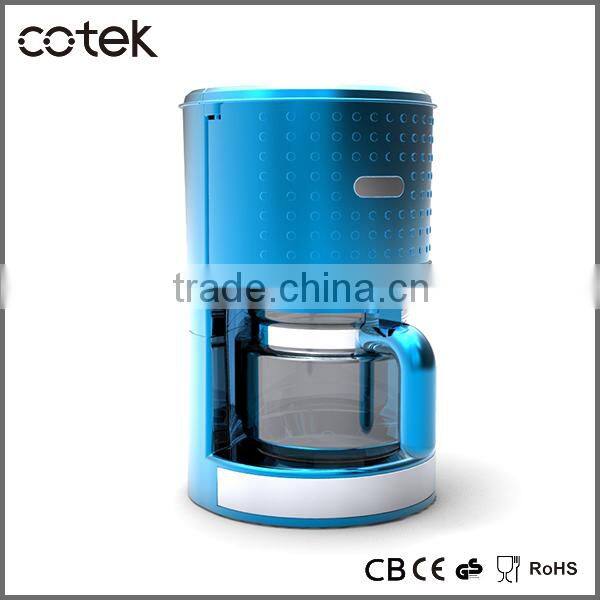 2016 new products Dot design coffee maker 1000 watts 10-12 cups coffee filter