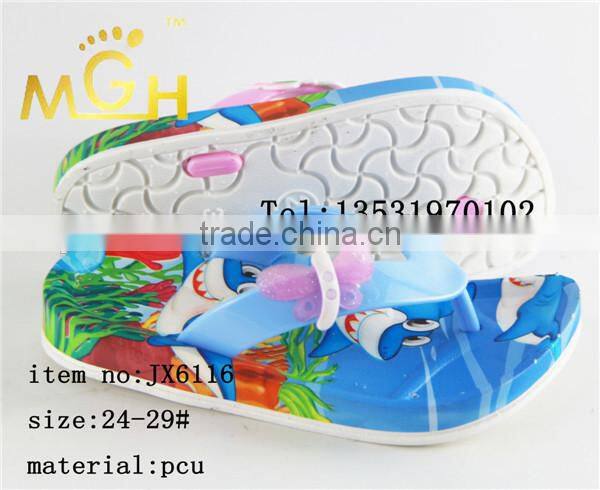 2015 new design pcu beach slipper