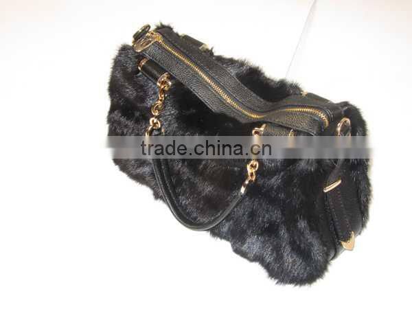015 New trendy women's fashionable high quality fox fur bags