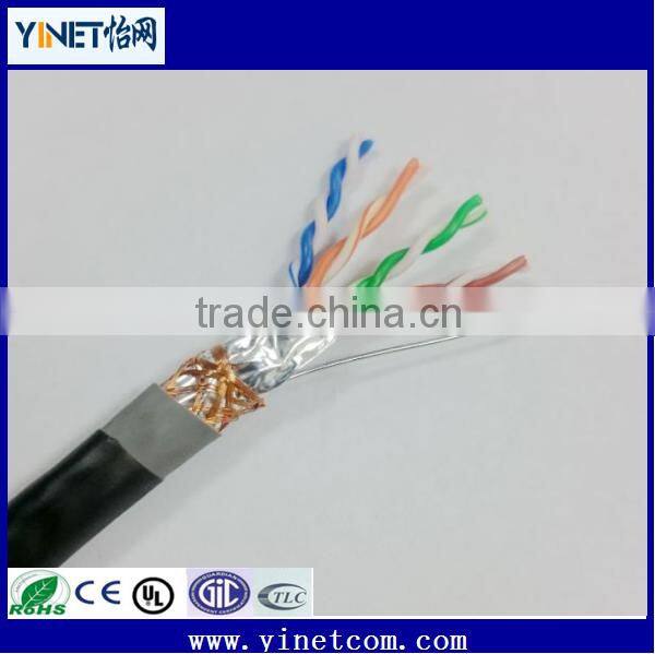 Coppe CAT6 double shielded ethernet cable/ SFTP lan cable for sale