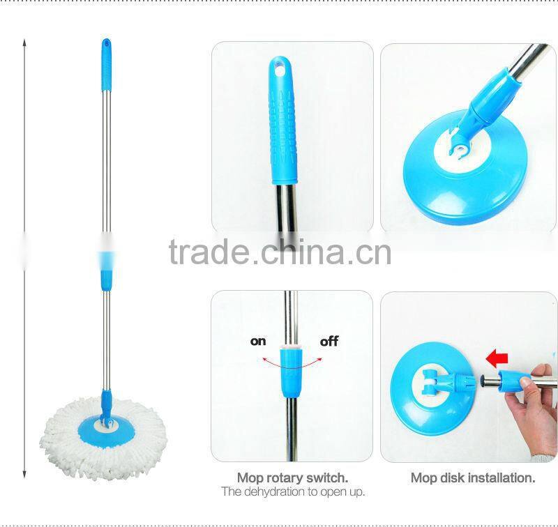 Spin Mop Deluxe Cleaning System with 2 Mop Heads