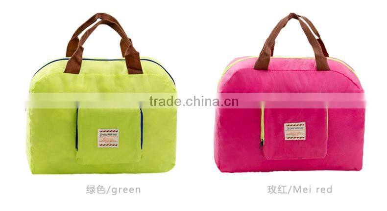 fashion polyester travel fold bag carry bag