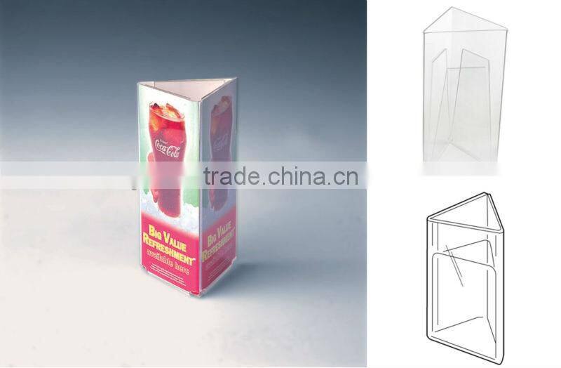 Tri-fold Acrylic Sign Holder / Acrylic Sign Holder