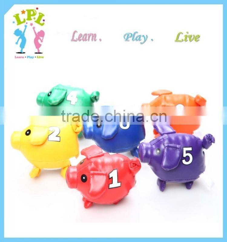 Eco-friendly children toy new fashion pu leather sand filled weight ball