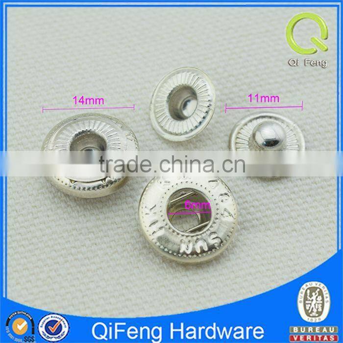 round clothing studs low price sginy silver decorative rivets