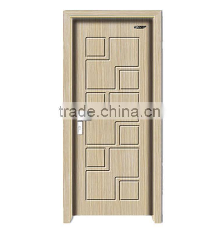 New designs pvc wood door for room PV-8233