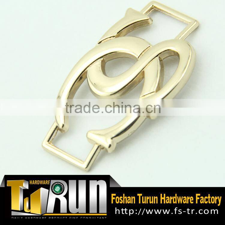 Hot sale light gold metal garment buckle for accessories
