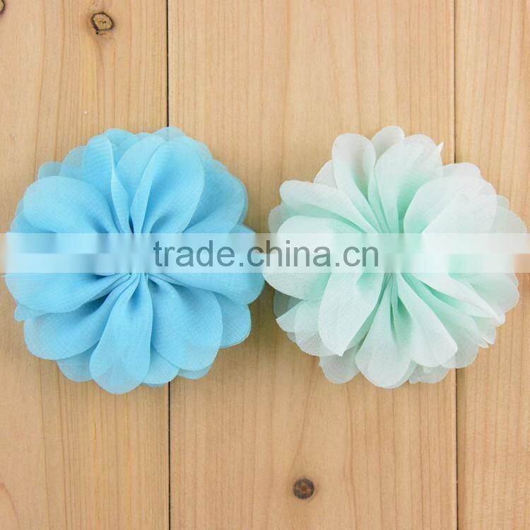 15 colors children chiffon flower hair accessory