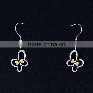 earrings with butterfly drop for wholesale