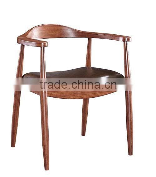 iron famous design armrest hotel dining chair BHT121
