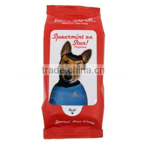 Scented Mini Pets Wet Wipes Dog Wet Tissue