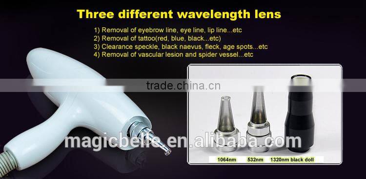 2015 TOP sale best!!! Q switch nd yag/ tattoo removal laser machine /CE