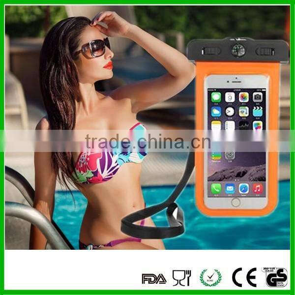 Promotion white transparent waterproof case for iphone 7/ 7 plus