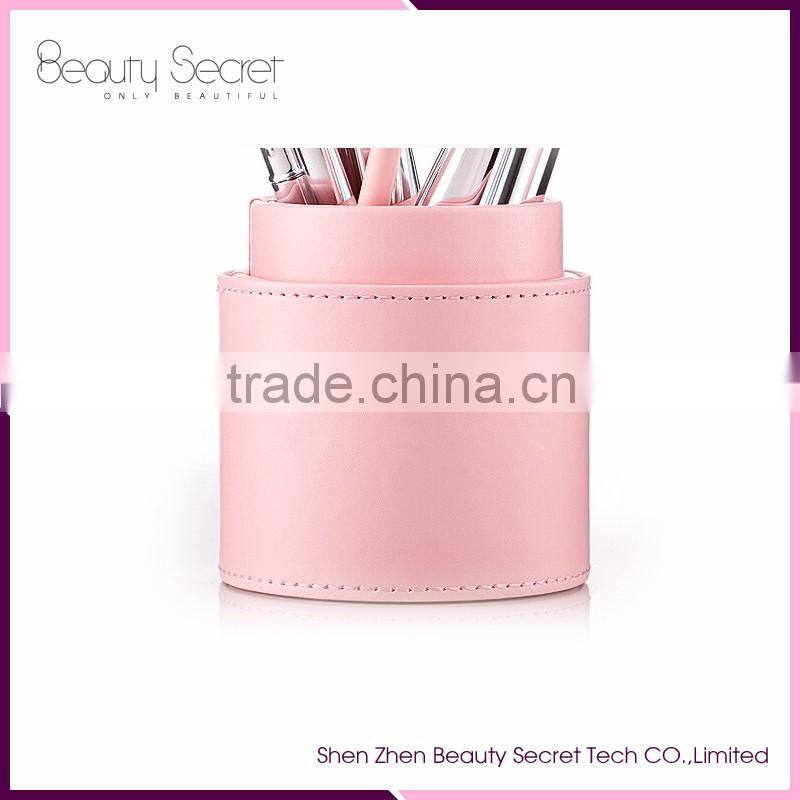 So cute pink color affordable makeup brushes set