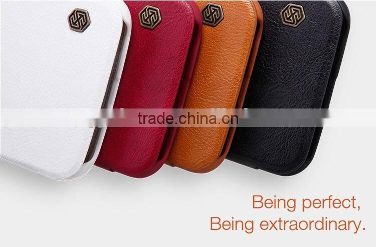 Quality Flip Leather Case For MOTO G4 PLUS, NILLKIN Qin PU flip leather phone Case BUSINESS CARD CASE CLASSIC RESTRO
