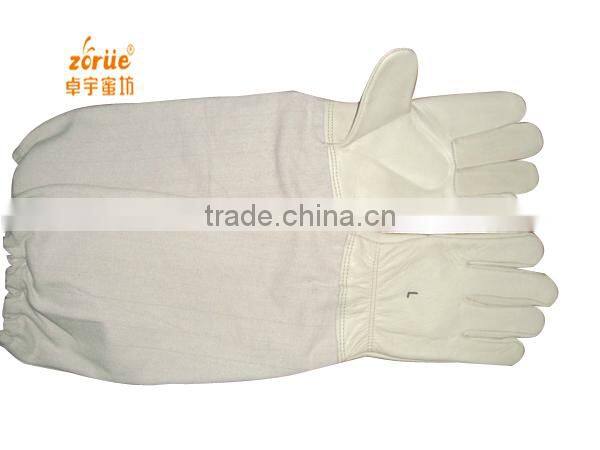 bulk supply cotton sleeve beekeeping glove for sale