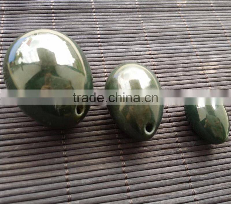 China hetian yu nephrite jade eggs yoni eggs for kegel exercise with certiification