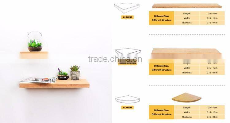 storage decorative wire wall shelf/bamboo wall shelf floating