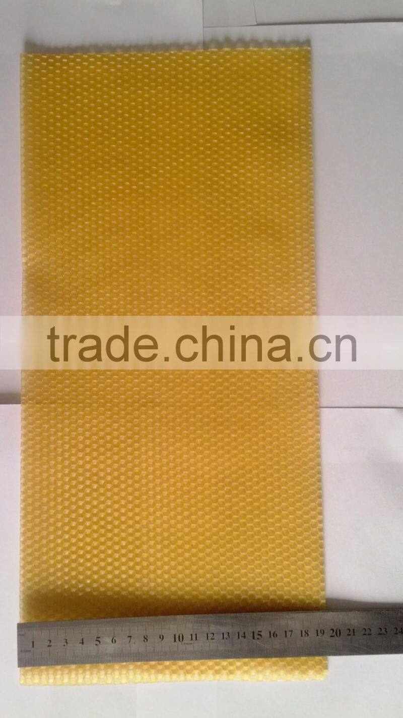 2016 bee keeping use beeswax foundation sheet/hot sale bee foundatoin sheet