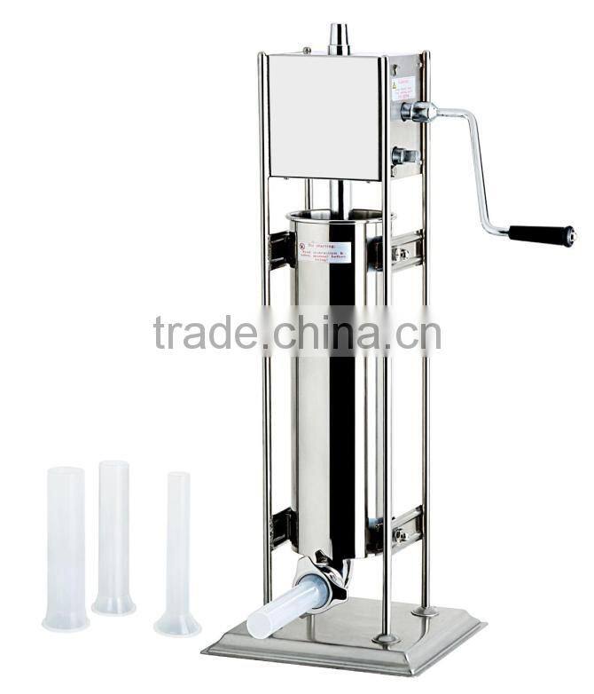 Home use vegetarian hand operated sausage stuffer
