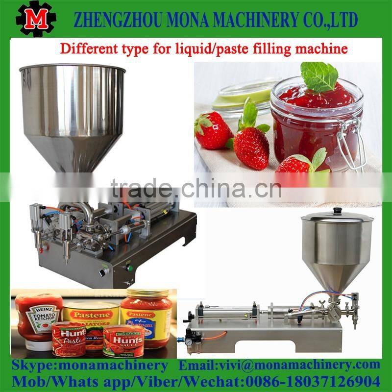 Hot Horizontal Pneumatic Double Heads Cream Paste Filling Machine