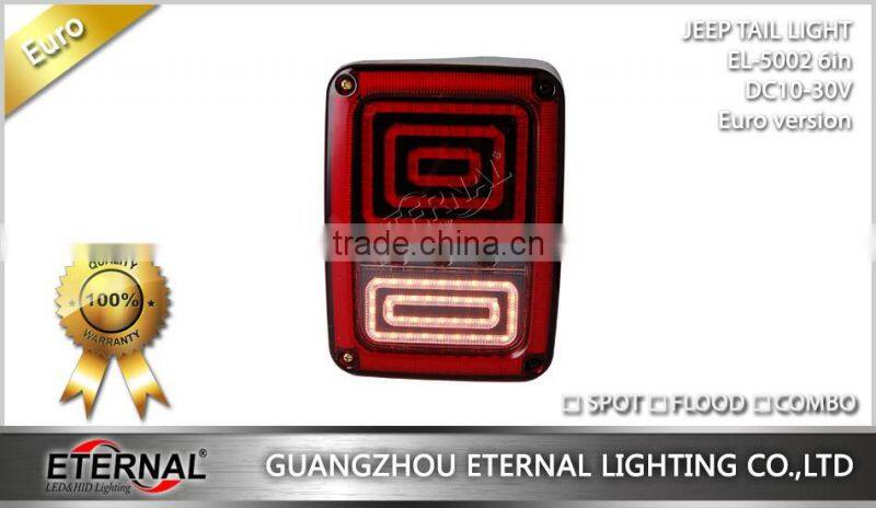 4x4 offroad Jeep Wranger JK SKU 07-15 multi-functions LED tail light amber red white lamp