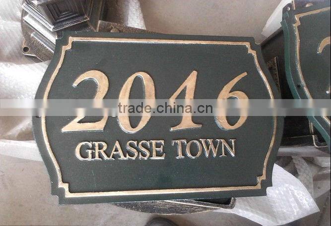 wall mounted aluminum alloy nameplate