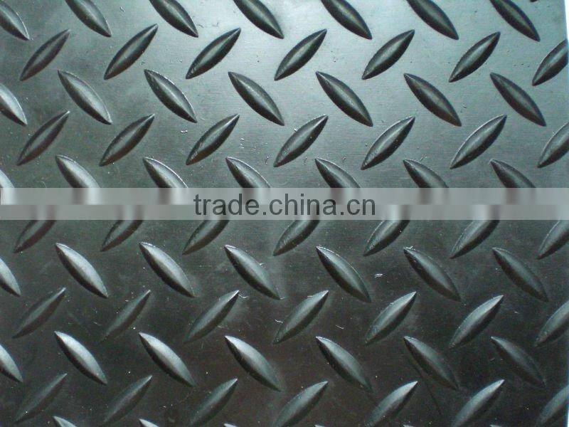 T 3mm black five poles checker mat