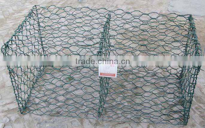 riverbed protection and slope protection used PVC Coated Gabion Mesh