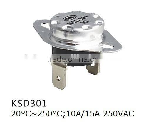 KSD301 Thermostat 250V 10A/Snap Switch Thermostat