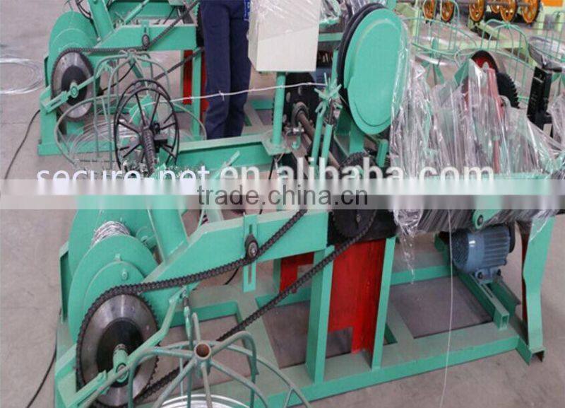 Automatic barbed wire twising machine, Double twisted barbed wire making machine