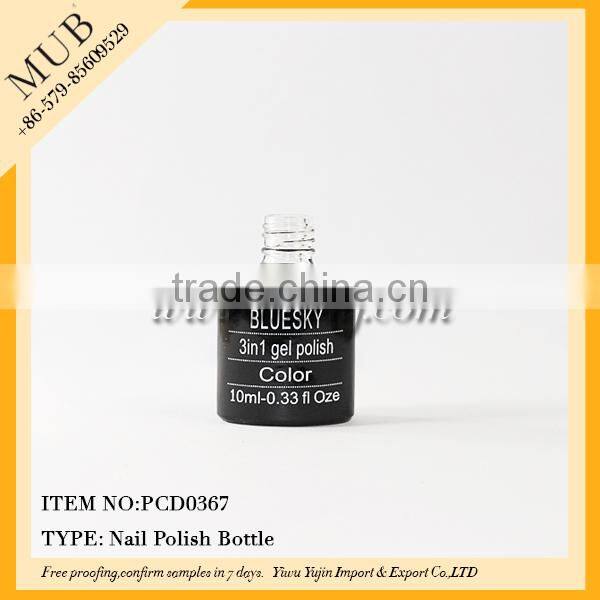 15ml Black unique empty nail polish bottle wholesale