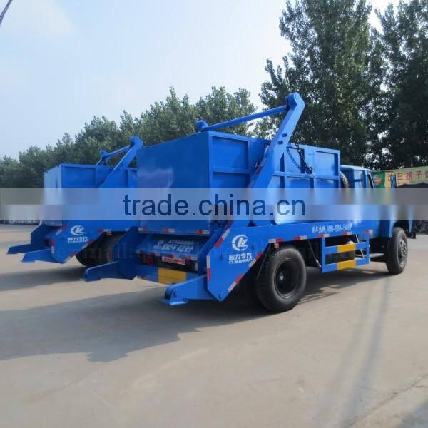 140hp DONGFENG 4*2 Swing Arm Garbage Truck 6 m3