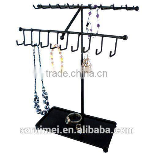 4-Sides Portable Rotating Jewelry Display Stand