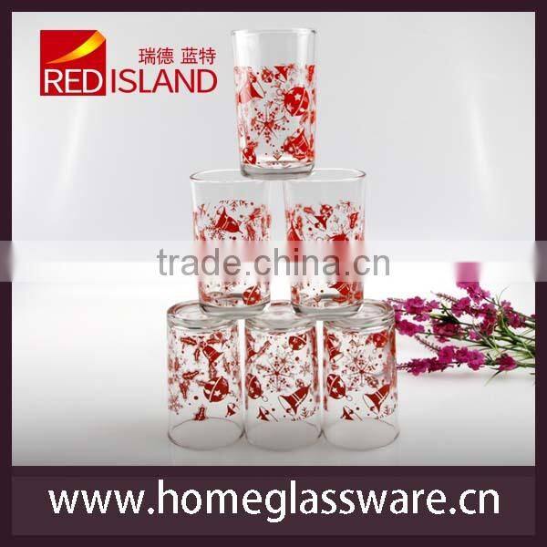 8oz silk screen printing water glass cup/drinking/Juice cup