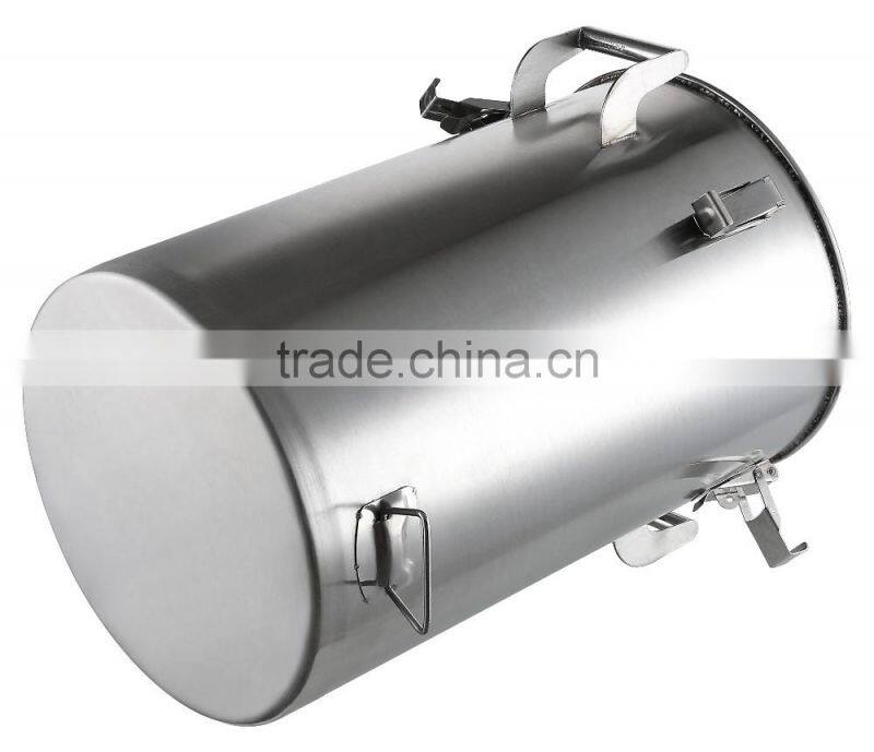 Stainless steel air tight stock pot with clamps