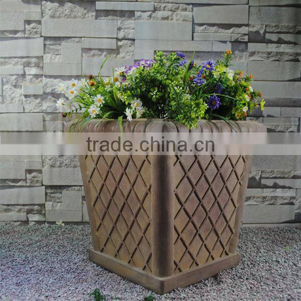 Fiberglass Indoor Flower Planter Pot Container
