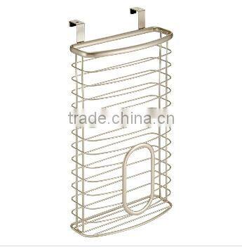 2016 Iron Wire Over Cabinet Door Hanging Kitchen Storage Basket