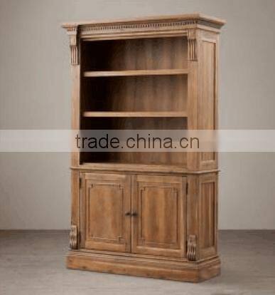 Trade Assurance Most Popular Home Used Indoor storage teak wood Double door storage cabinet